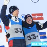 Astonishing Silver Bib in the World Cup Biathlon